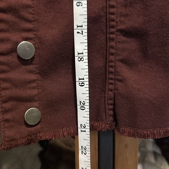 Kut from the kloth burgundy button up jacket - Picture 5 of 5